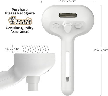 3-in-1 Pet Steam Grooming Brush